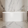 Salini Perla CR Ванна угловая 180x90см, материал S-Stone, цвет: белый матовый