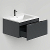 Salini Touch Тумба 60x50x32см., подвесная, с раковиной, 1 ящик, гор. фрез., цвет: Anthracite