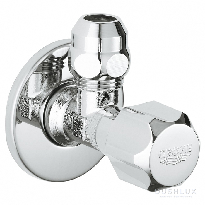 Фото Grohe, Вентиль запорный угловой, 10 шт., цвет: хром