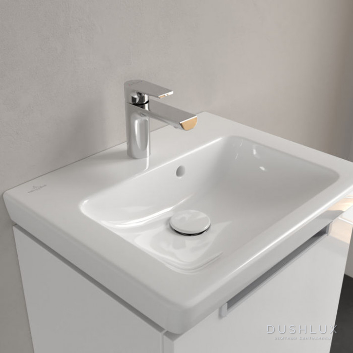 Фото Villeroy&Boch Subway 2.0 Раковина 50х40 см, 1 отв., с переливом, цвет: белый
