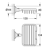 Grohe Essentials Authentic Полочка-решетка, маленькая, подвесная, цвет: хром