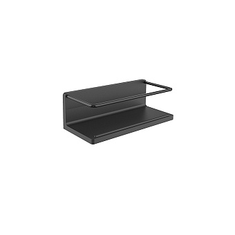 Emco Round Полочка с бортиком 22.5x7.5x10см., подвесная, цвет: черный