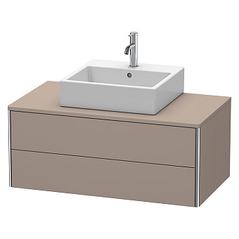 Duravit XSquare Тумба с раковиной 100х54.8х40 см, подвесная, с 2 выдв ящик, цвет: базальт матовый