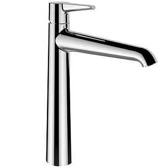 Laufen Val Смеситель для раковины, 1 отв., высокий, излив 19см., Eco+, цвет: хром