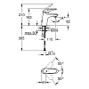 Grohe Eurostyle Смеситель для раковины, на 1 отв., цвет: хром