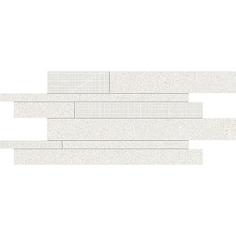 Ergon GrainStone Керамогранит 60x30x0.95см, универсальная, глазурованный, цвет: Listelli Sfalsati Fine Grain - Rough Grain - Cage White naturale