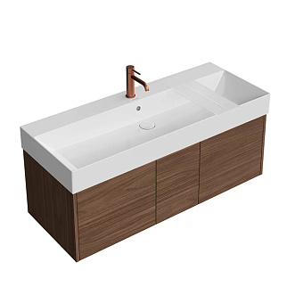 Kerama Marazzi Grande Тумба 120х47х37.3см., подвесная, 3 ящика, цвет: структурированный орех
