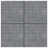 Mutina Azulej Керамогранит 20x20см, универсальный, глазурованный, цвет: renda nero