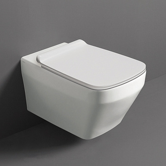 Simas Baden Baden Унитаз 56x36см., подвесной, безободковый, цвет: белый матовый
