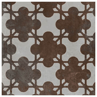 Mutina Azulej Керамогранит 20x20см, универсальный, глазурованный, цвет: flores grigio