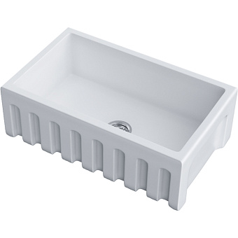 Omoikiri Mikura 76 Кухонная мойка 76x25,4x46см.,встраиваемая, цвет: белый