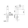 Treemme 3.6mm Смеситель для раковины, 1 отв., цвет: нержавеющая сталь