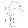 Newform X-Steel 316 Смеситель для раковины, 1 отв., цвет: PVD Br. Gold