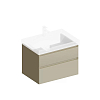 Kerama Marazzi Cubo Тумба 67.8х47х47.5см., подвесная, с ящиками, цвет: лимо матовый