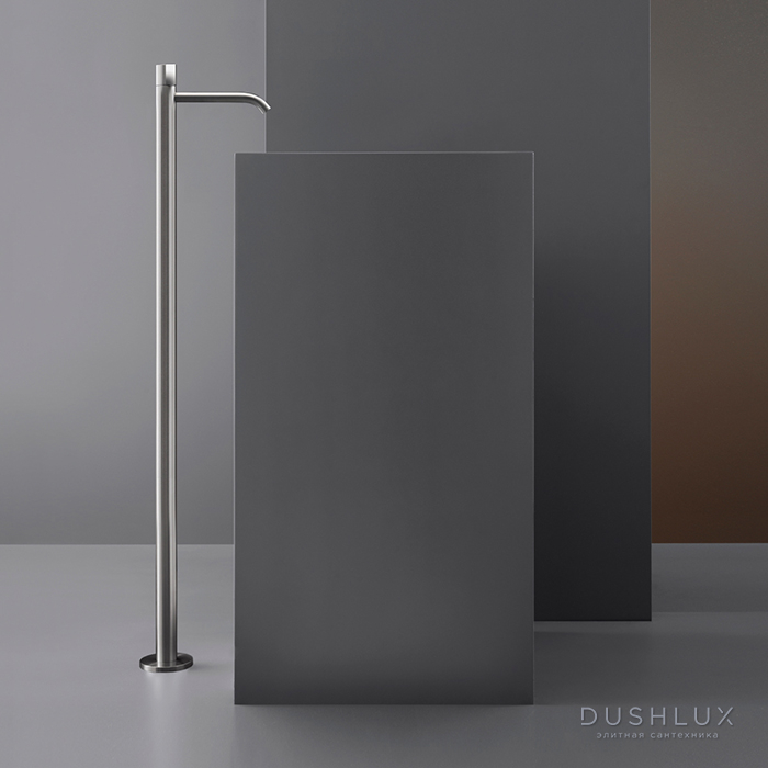 Фото CEA Design DUET Смеситель для раковины 111.5см., напольный, цвет: нержавеющая сталь