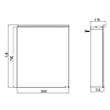 EMCO Pure Зеркальный шкаф 60x72.7см., LED-подсветка, 1 дверь, 2 полки, розетка, без нижней подсветки