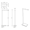 Decor Walther Straight 2 Полотенцедержатель двойной 38xh80см, напольный, цвет: хром