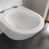 Villeroy&Boch Subway 3 Унитаз подвесной, безободковый, сиденье-в комплекте SoftClosing, с антигрязевым покрытием CeramicPlus, цвет: альпийский белый
