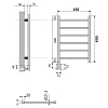 Neoinox Eco Полотенцесушитель 60x45см, электрический, box, цвет: белый матовый