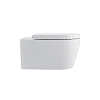 Duravit Me by Starck Комплект: подвесной унитаз 56x37см, Rimless 252909+ сиденье с мягким закрыванием 002009, цвет: белый