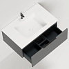 Salini Touch Тумба 80x50x32см., подвесная, с раковиной, 1 ящик, гор. фрез., цвет: Anthracite