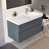 Ideal Standard Finesse Тумба с раковиной 100x50см, подвесная, DX, 2 ящика, 1 отв., цвет: пепельно-голубой матовый