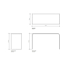 Decor Walther DW 80 XL Скамья 80x30x45см, акрил, цвет: черный