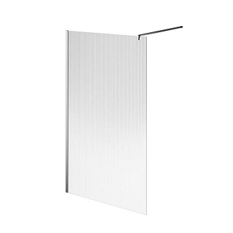 Kerama Marazzi Cristallo Душевое ограждение 120x210см., рифленое стекло, цвет: хром