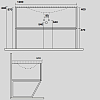 Kerasan Shape Mobile Комплект мебели 122x52см, напольный, 1 ящик, цвет: дуб/белый/черный матовый