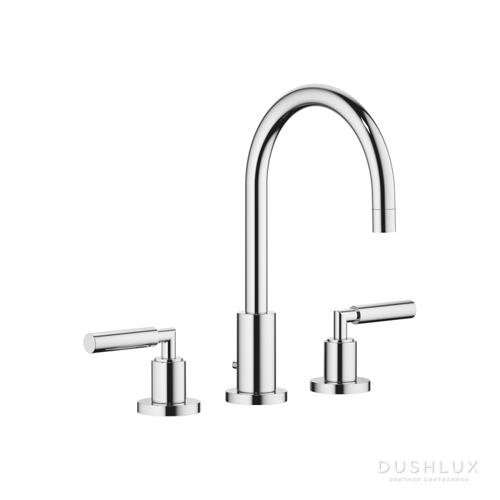 Фото Dornbracht Tara Смеситель для раковины на 3 отверстия, цвет: хром