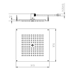 BOSSINI DREAM-CUBE Верхний душ 370 x 370 мм, цвет: хром