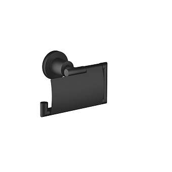 Dornbracht Tara. Держатель для туалетной бумаги, с крышкой, подвесной, цвет: чёрный матовый