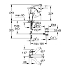 Grohe Eurocube, Смеситель для раковины, цвет: хром