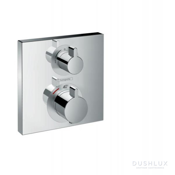 Фото Hansgrohe  Ecostat E Встраиваемый термостат для душа, 1 источник, с зап.вент, (внешняя часть), цвет: хром