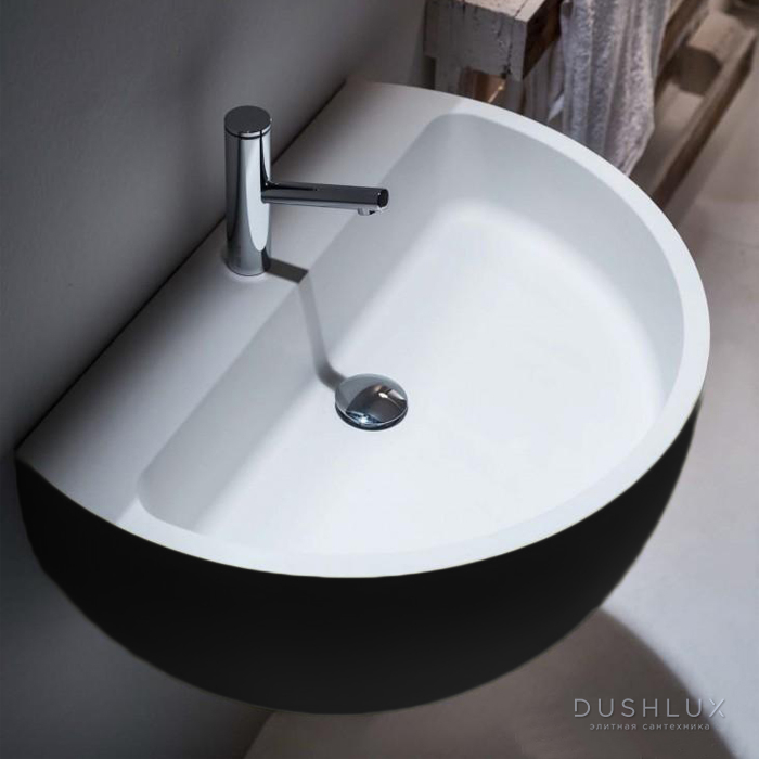 Фото Falper Bowl Раковина 70х50х38.5 см, 1 отв., подвесная, цвет: черный