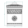 THG MARQUISE BLANC DECOR PLATINE Банка керамическая с крышкой, настольная, декор платина, цвет: белый