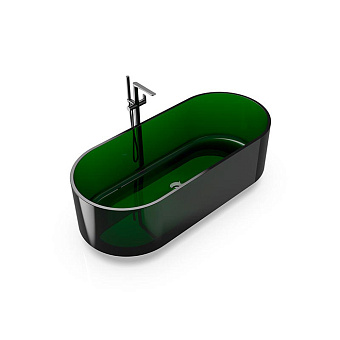 Knief Ellipse shape Ванна 170x75x56см., отдельностоящая, из полимерного материала, цвет: Malachit # 090