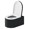 Duravit Millio Унитаз подвесной, 37x57см., декор "Grooves", крепление в компл., цвет: темно-серый матовый