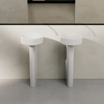 BETTE Suno Pedestal Раковина напольная 34x84cм, без отв., цвет: белый