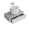 Kerama Marazzi Magica Тумба 88.4х48.5х22см., подвесная, 1 ящик, цвет: утренний серый матовый