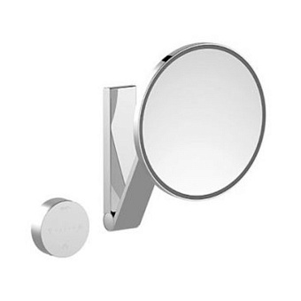 Keuco iLook_move Зеркало косметическое с подсветкой, круглое, с сенсорной панелью подвесной монтаж, цвет: хром