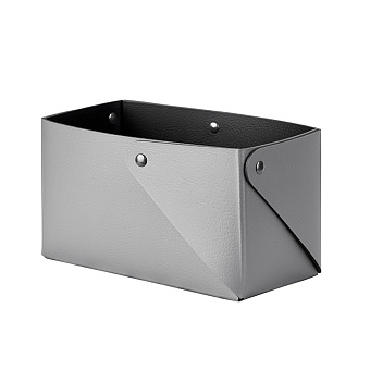 Colombo Adj Коробочка MIU, 7x14H8 см , цвет: серый/черный