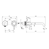 Ideal Standard Ceraline Nuovo Смеситель для раковины, встраиваемым, излив: 22см., цвет: хром