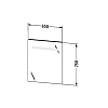Duravit Ketho Зеркало 75x65x4.1см., с подсветкой . 1 сенс выкл справа внизу