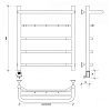 Secado Агата 1 КСП Полотенцесушитель 50x60 см, электрический, цвет: хром