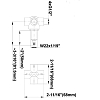 GRAFF UNIVERSAL 1/2-дюймовый скрытый переключатель, с 3 выходами и функцией отключения