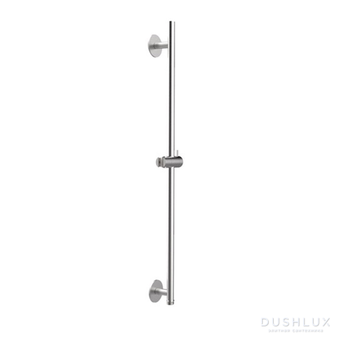 Фото Almar 316 Stainless Steel Штанга душевая настенная 81см., с держателем для ручного душа и встроенным выводом, цвет: нержавеющая сталь брашированная AISI 316