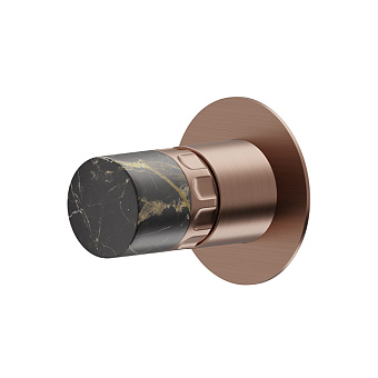 Newform Ionika supreme bagno Смесителя для душа, встраиваемый, черный мрамор, цвет: PVD brushed copper bronze
