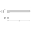 Decor Walther Brick HTH1 Полотенцедержатель 40.5см, подвесной, цвет: хром