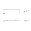 Decor Walther Basic GLA60 Полка стеклянная 60x14см, подвесная, цвет: хром